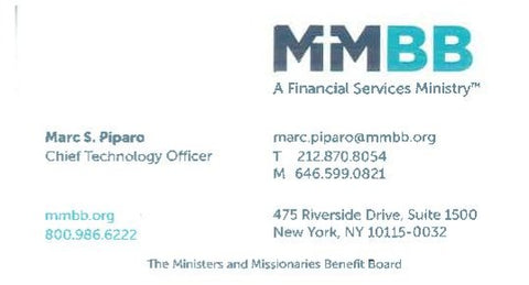 Business Card - Marc S. Piparo