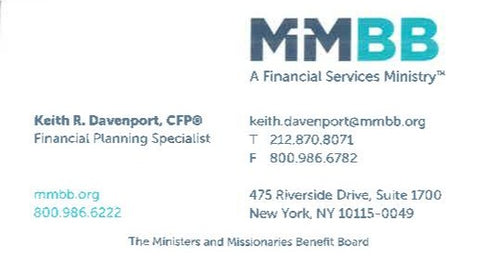 Business Card - Keith R. Davenport