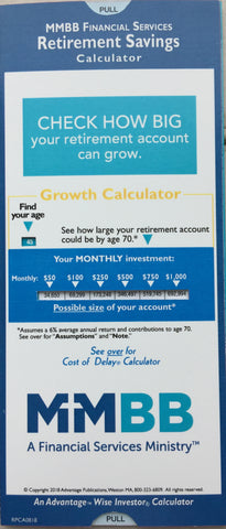 Retirement Planning Calculators (RPCA0818)